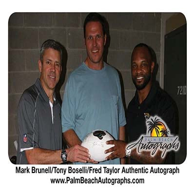 Jacksonville Jaguars: Mark Brunell, Tony Boselli, Fred Taylor – Palm Beach  Autographs LLC