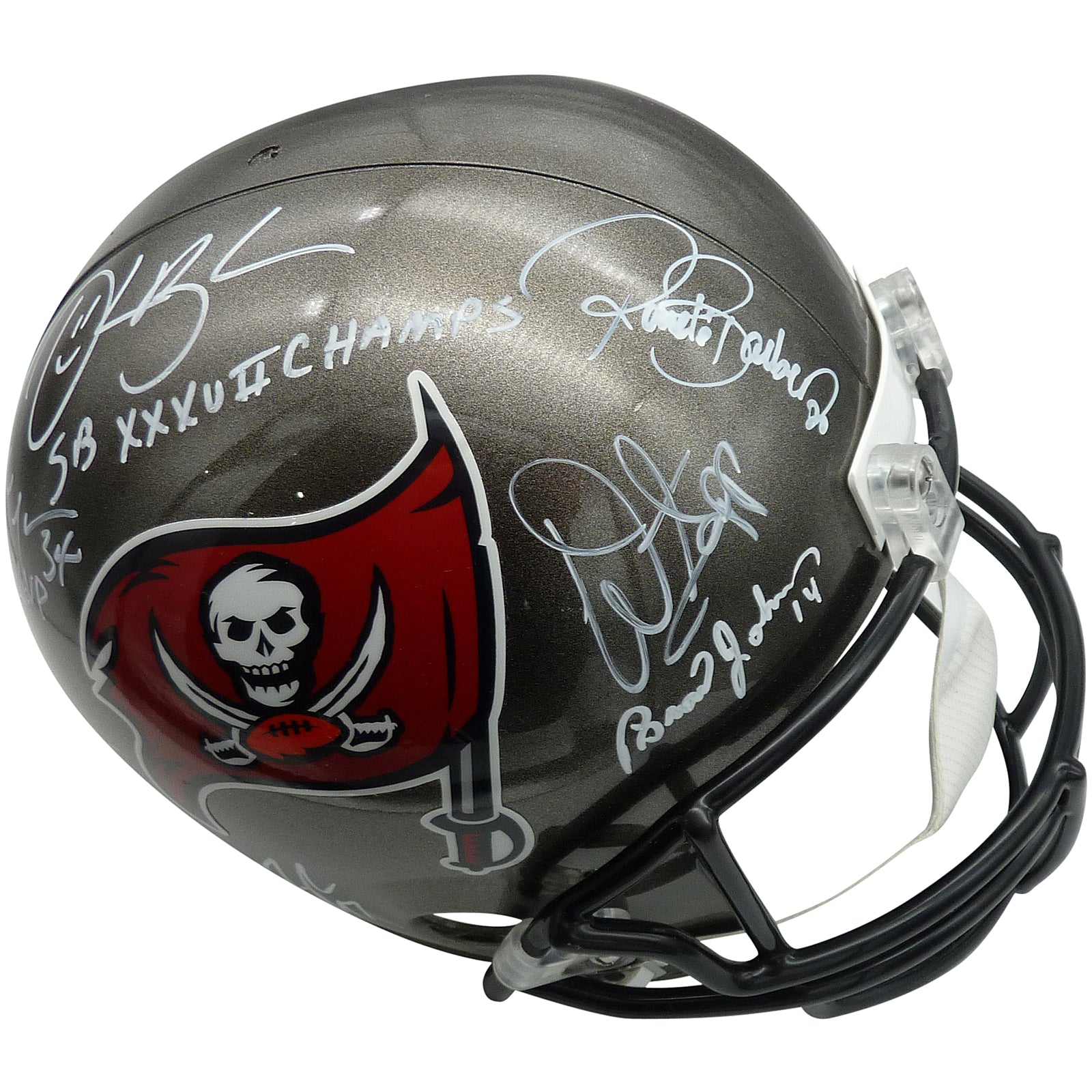 Mike Alstott Signed Tampa Bay Buccaneers Logo Football (Beckett) All P –