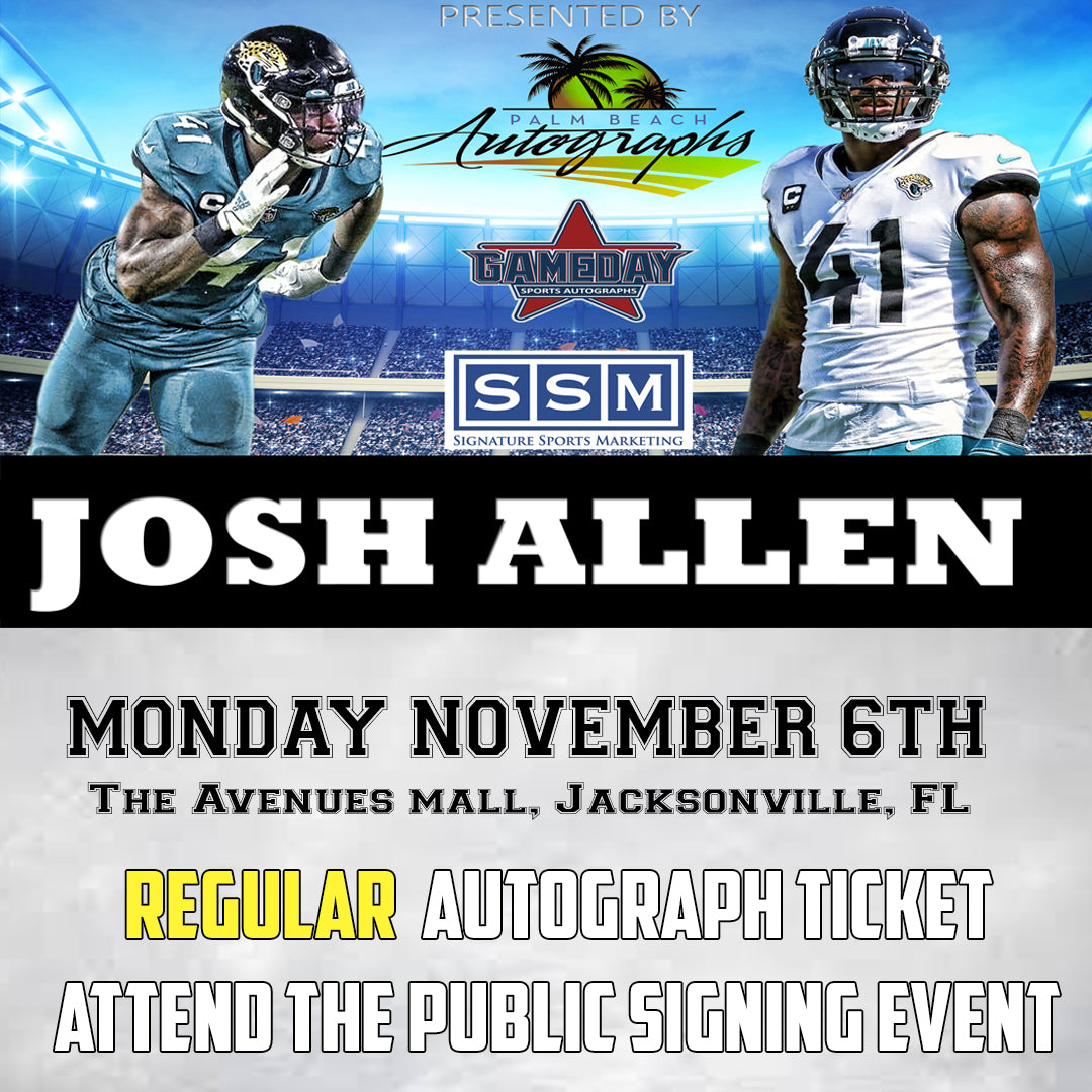 JOSH ALLEN REGULAR AUTOGRAPH - Jacksonville In-Store Signing