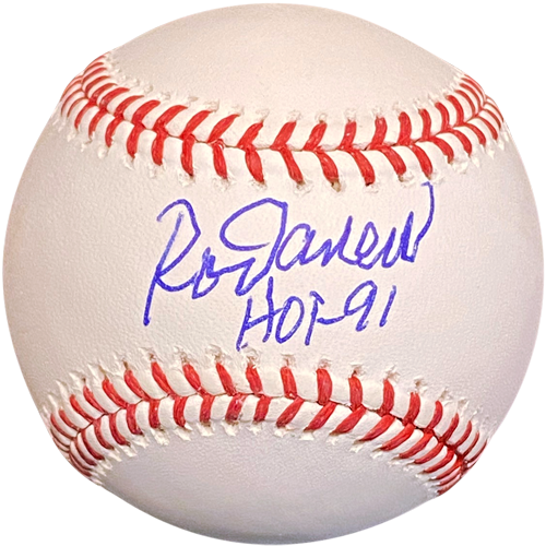 Rod Carew Autographed OAL Baseball w/ HOF 91