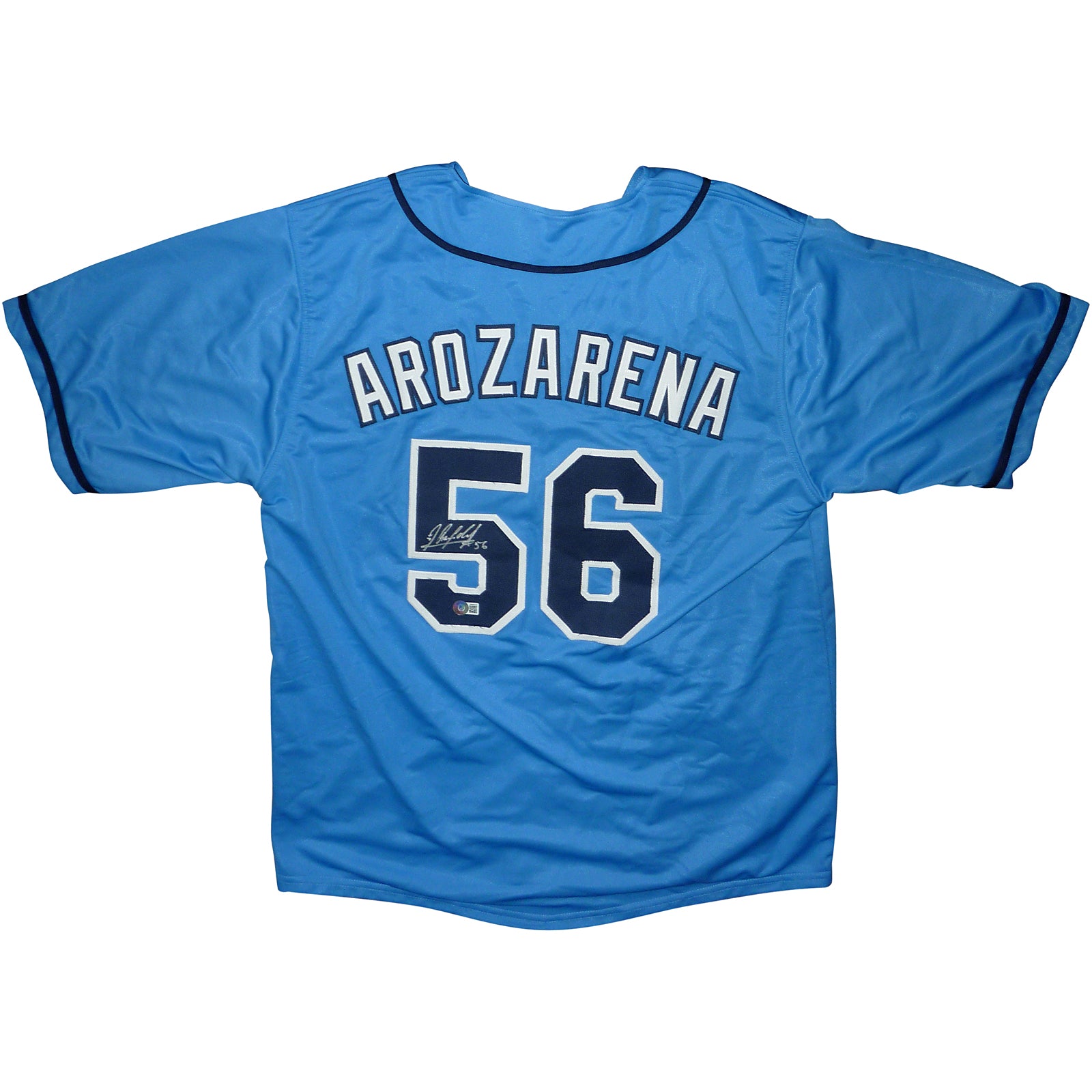 Randy Arozarena #56 Tampa Bay Rays Light Blue Cool Base Stitched Jersey.