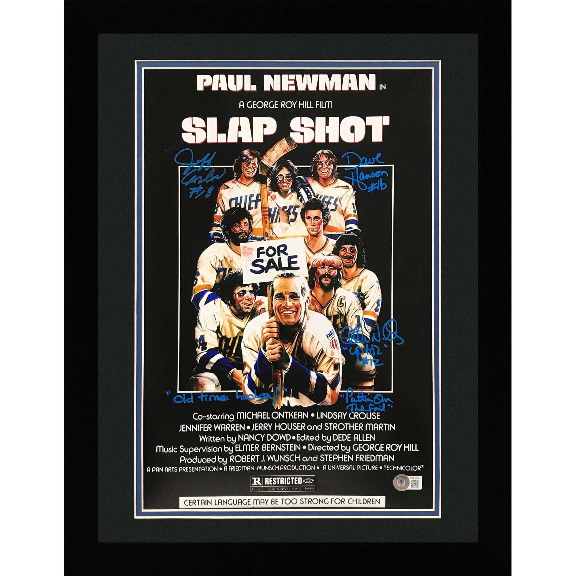 Hanson Brothers Autographed Slap Shot Movie Chiefs (White #18) Custom –  Palm Beach Autographs LLC