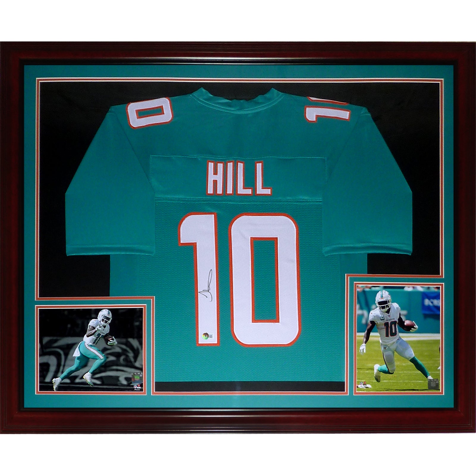 Tyreek Hill Autographed Miami Dolphins White Logo Football BAS 40285
