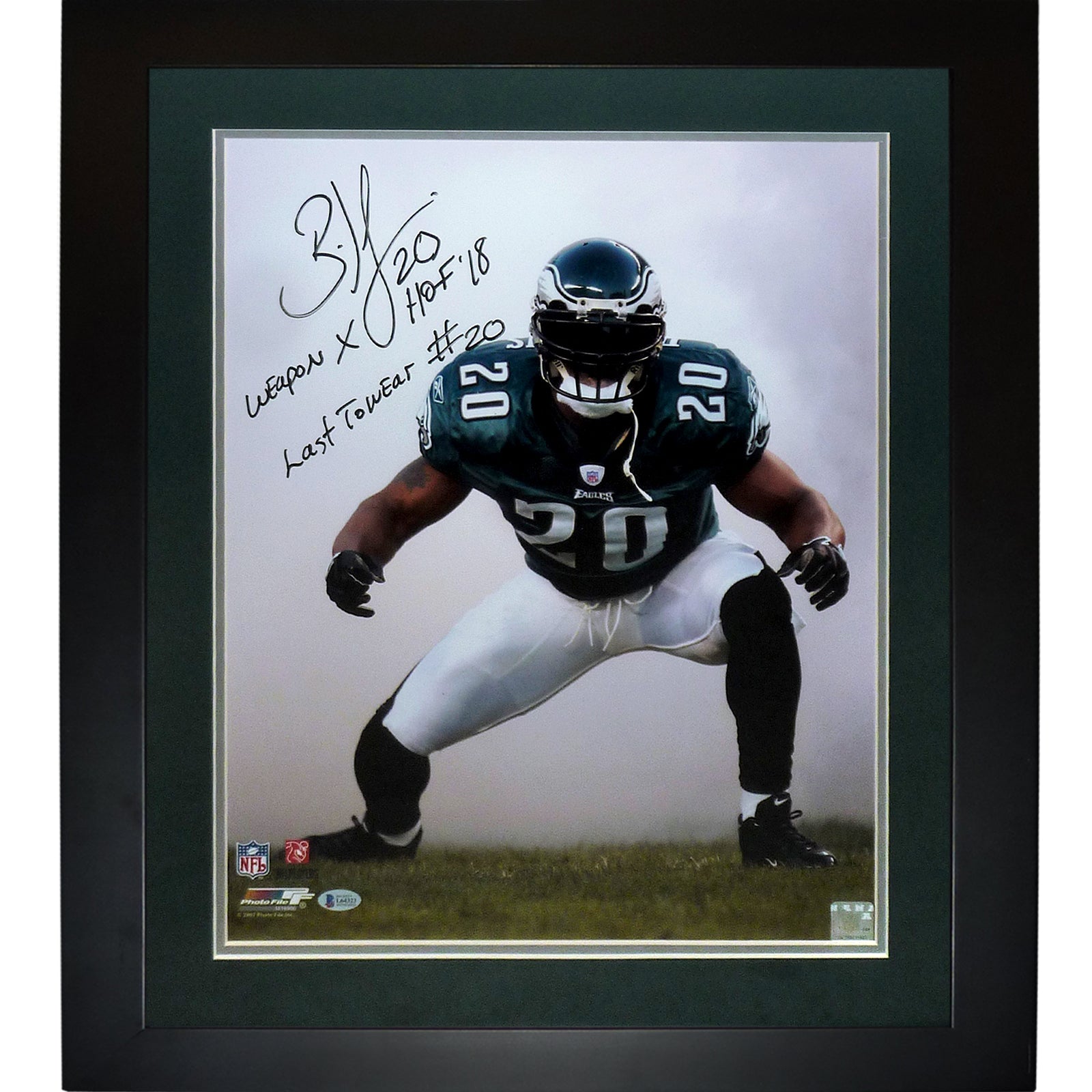 Brian Dawkins Signed 16x20 Eagles Hall of Fame Photo HOF 18 Weapon X I –  Super Sports Center