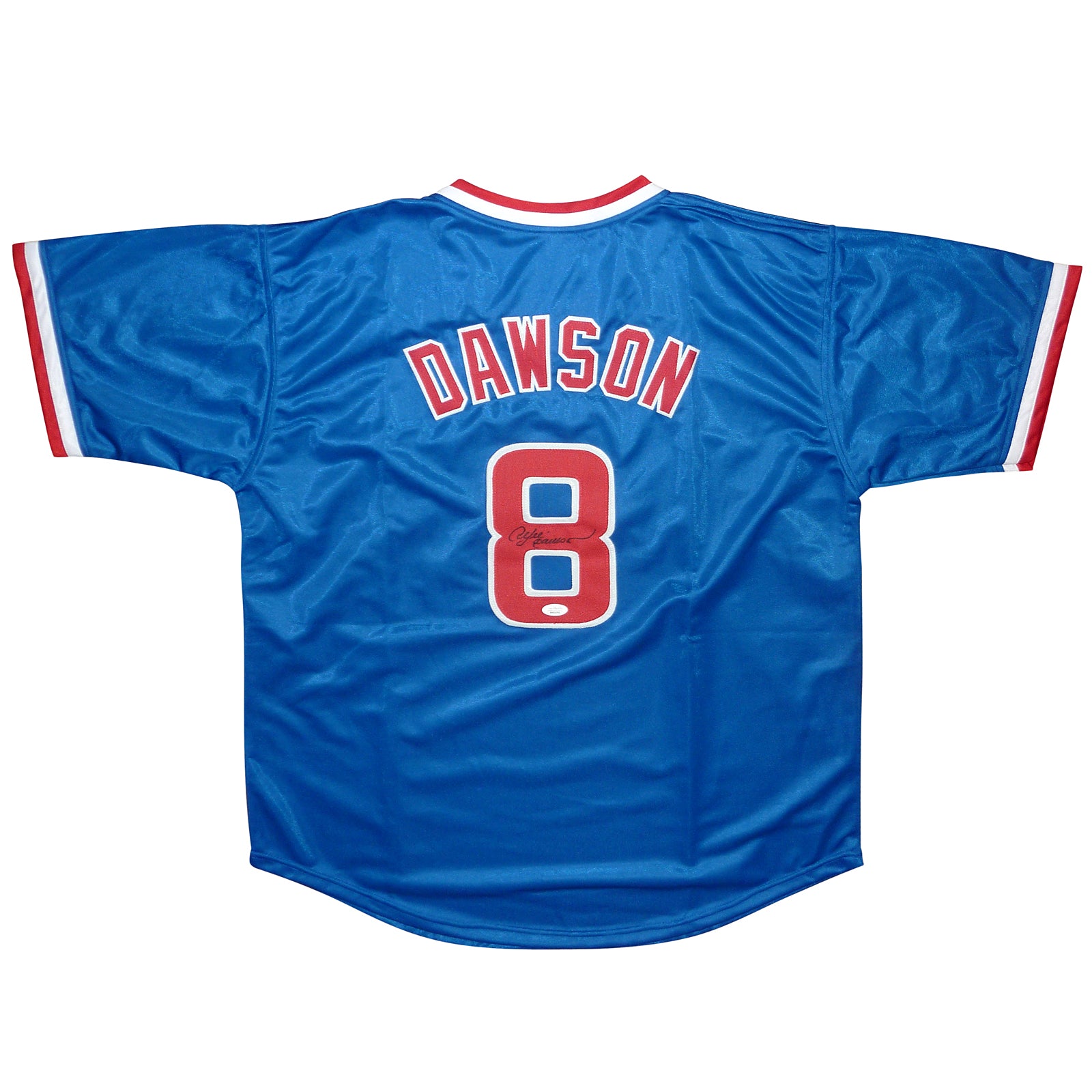 Andre Dawson Autographed Chicago (Blue #8) Custom Baseball Jersey – JSA