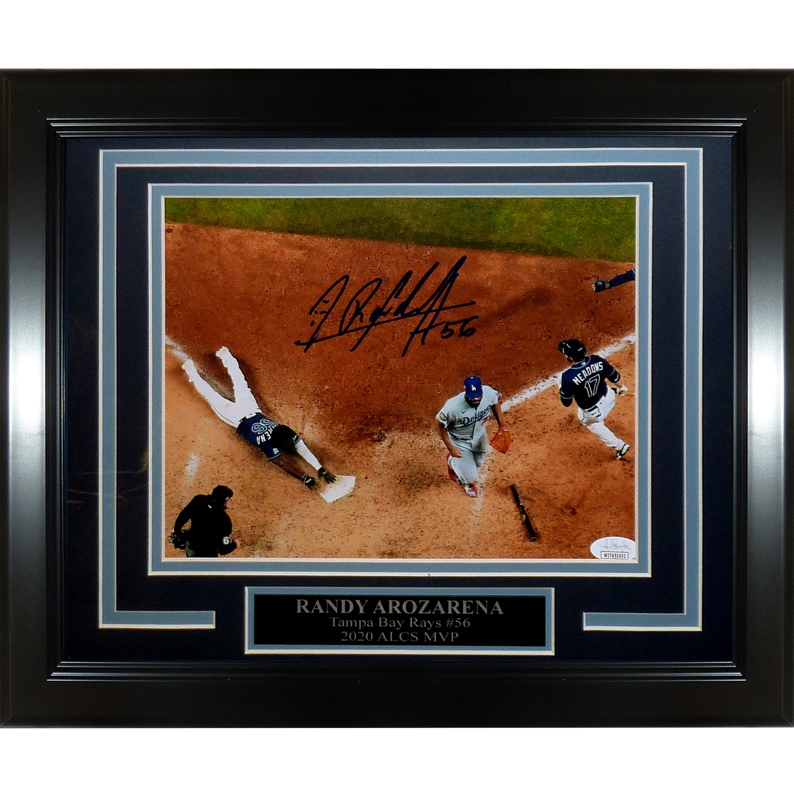 Framed Randy Arozarena Tampa Bay Rays Autographed Nike Authentic