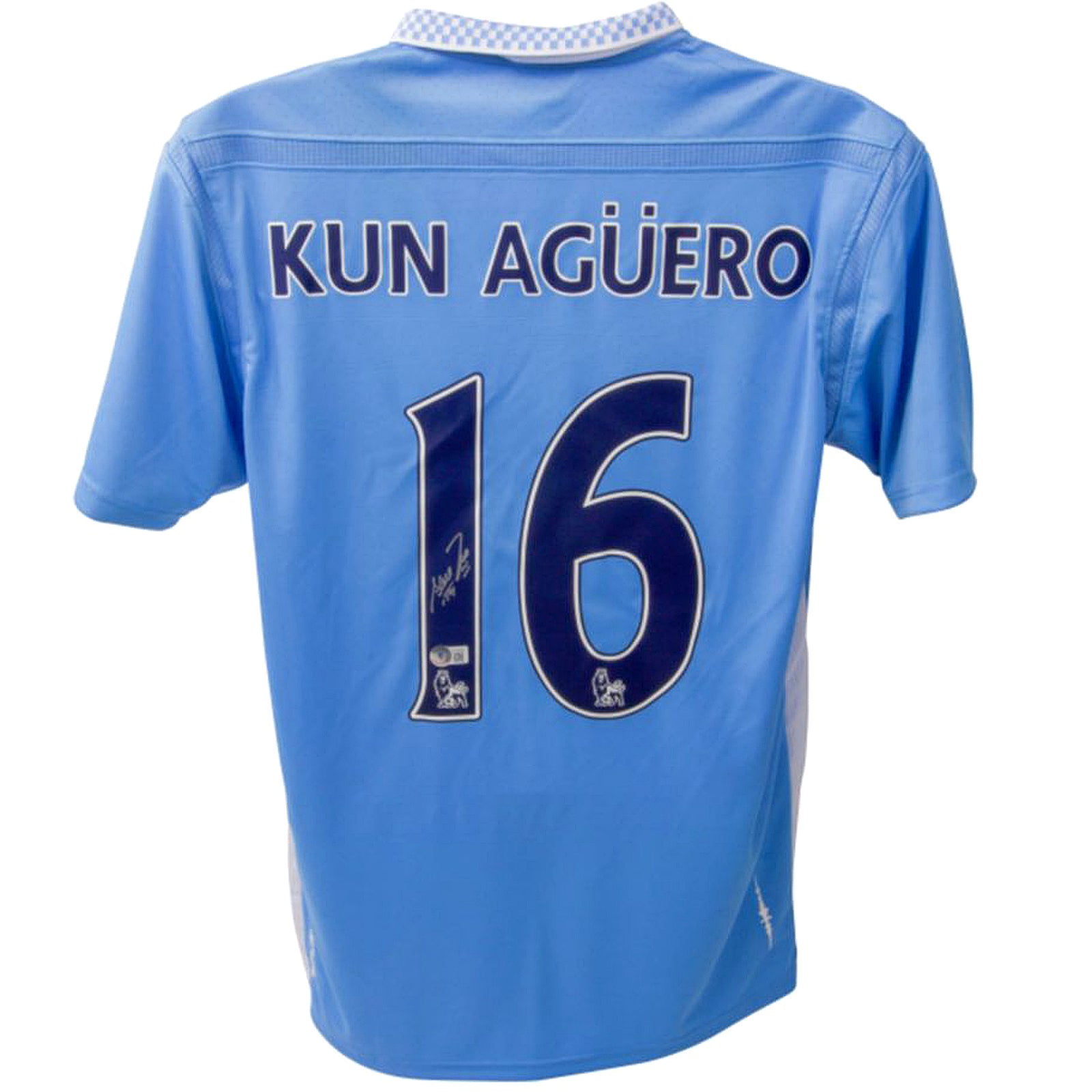 Kun Aguero Autographed Manchester City Soccer Jersey BAS Palm Beach Autographs LLC