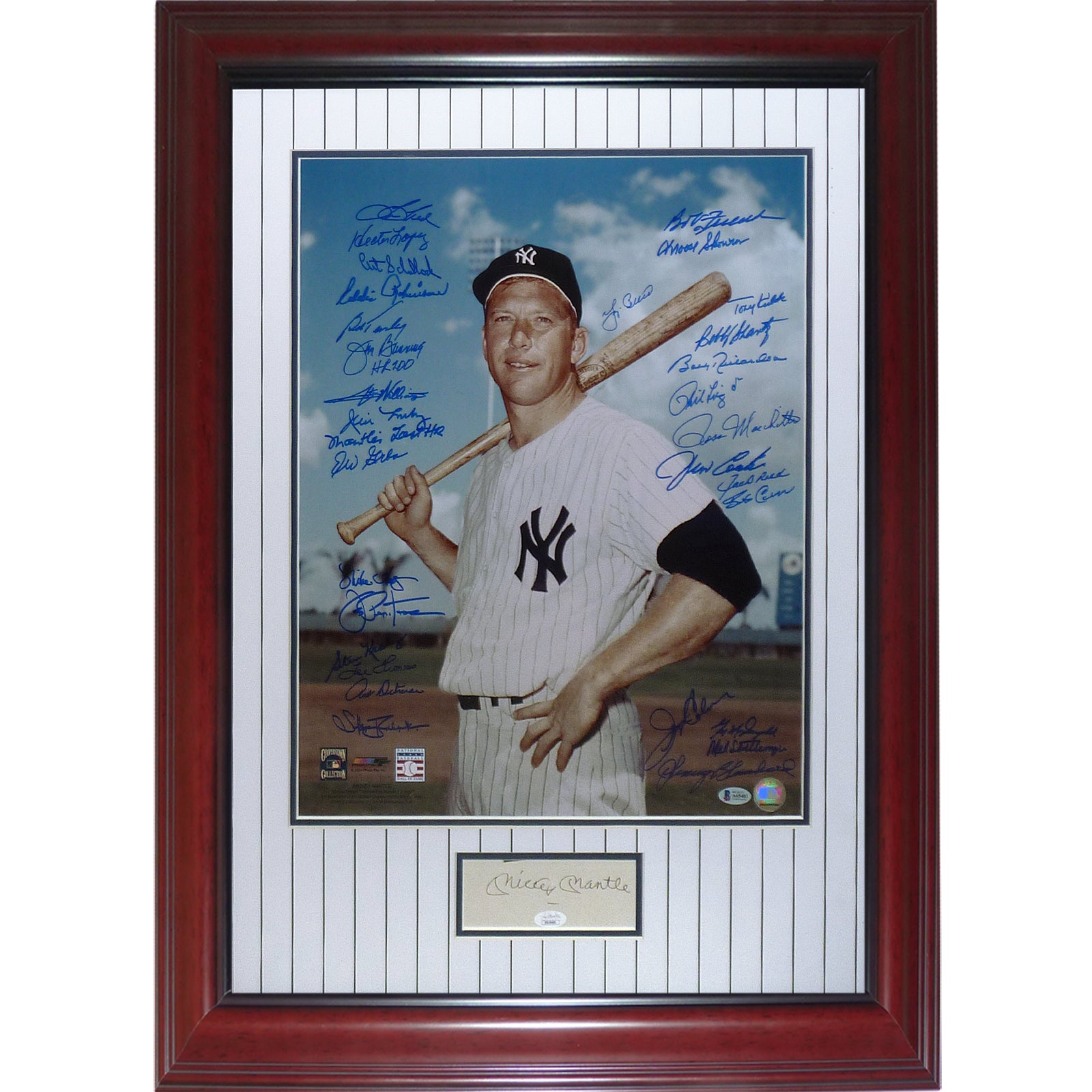 New York Yankees Legends Autographed Mickey Mantle Deluxe Framed 16x20 –  Palm Beach Autographs LLC