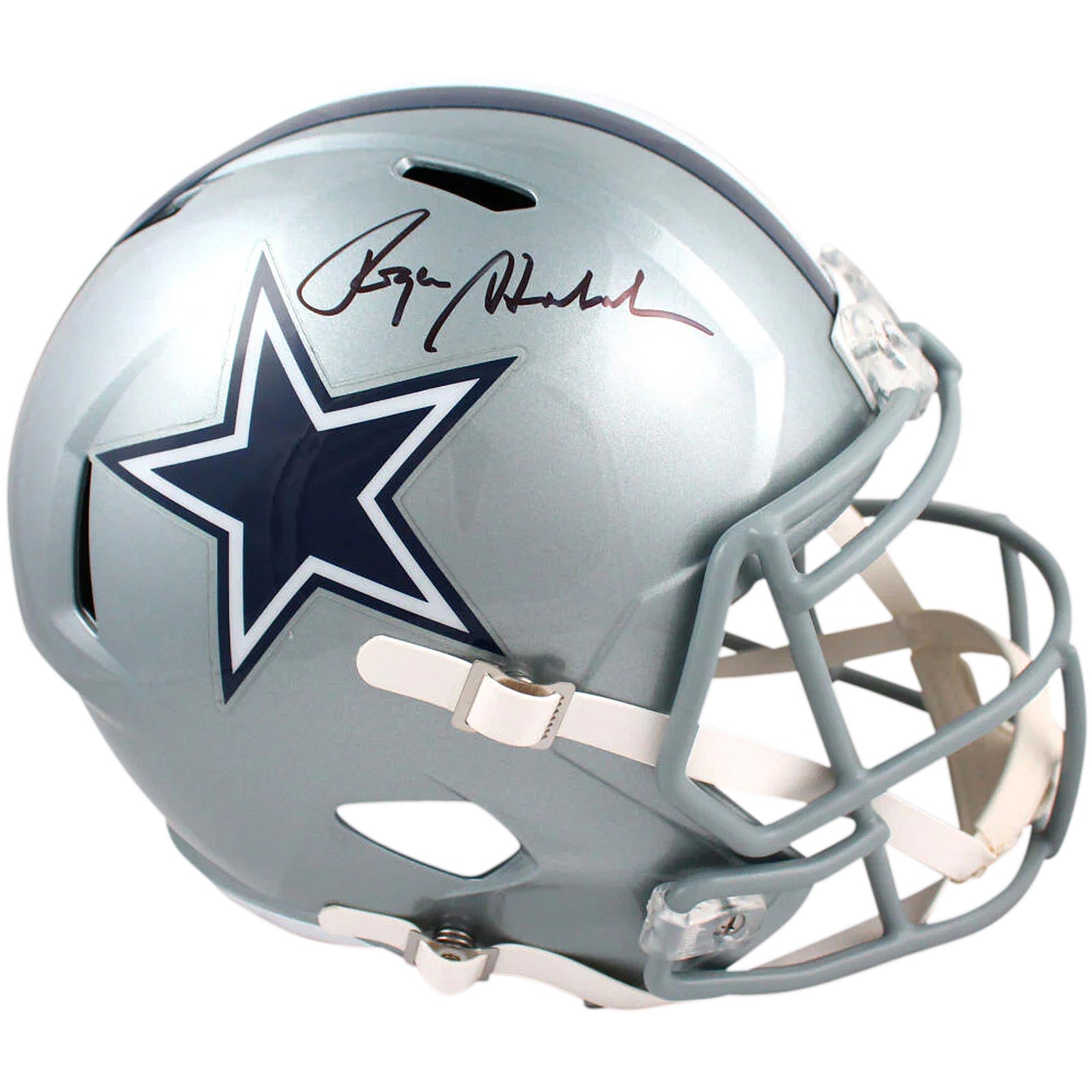 Dallas Cowboys Greats Signed Full-Size Authentic On-Field Helmet with (20)  Signatures Including Roger Staubach