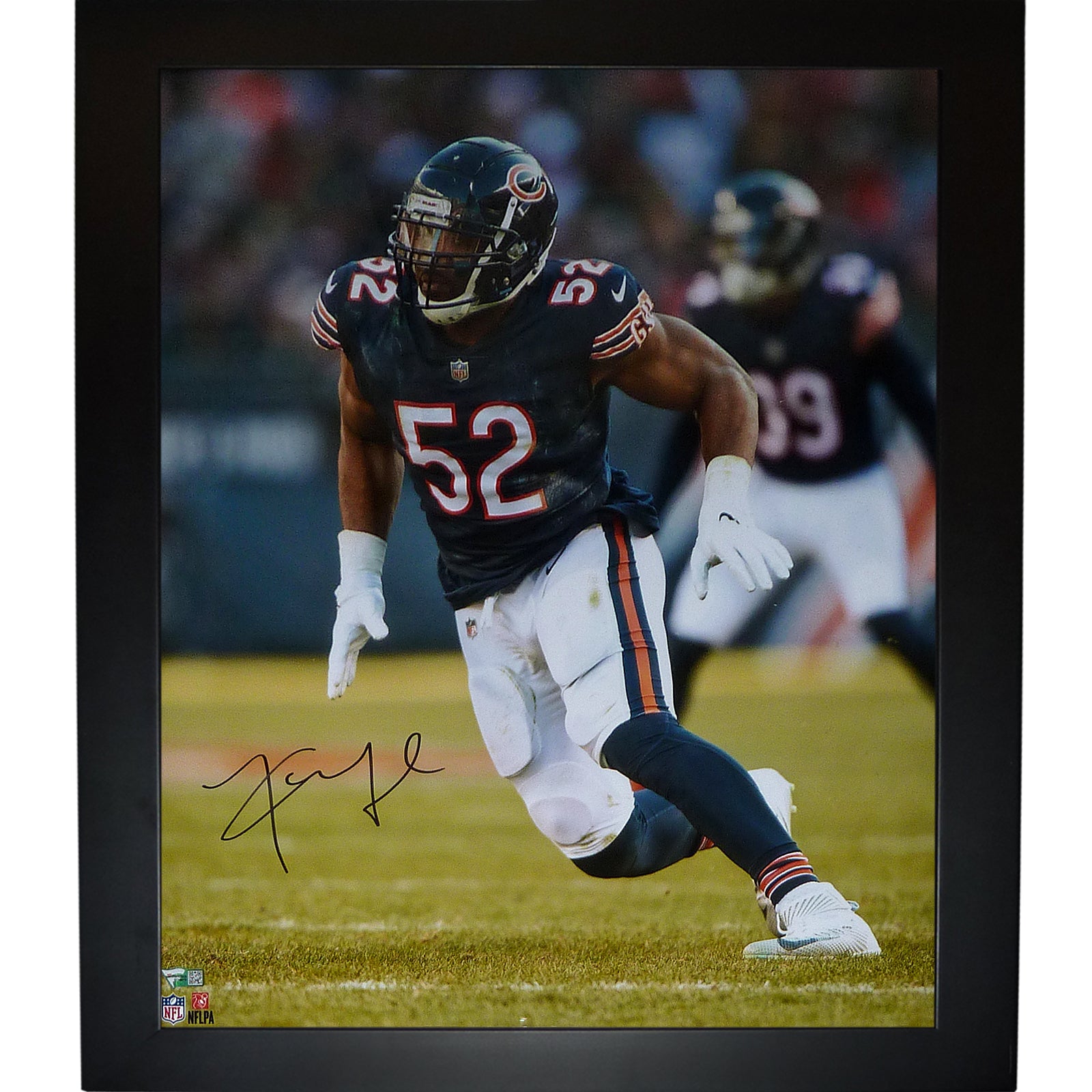 KHALIL MACK Signed Chicago Bears Framed 16x20 Photo