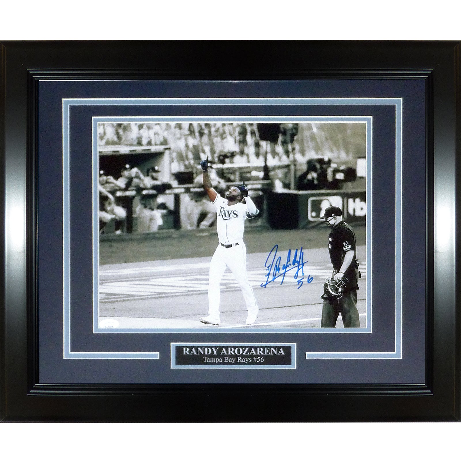Randy Arozarena Autographed Tampa Bay Rays (Spotlight HR Celebration)  Deluxe Framed 11x14 Photo - JSA