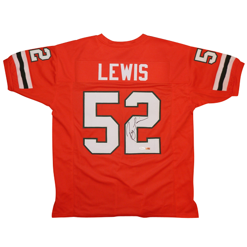 Ray Lewis Miami Hurricanes Signed White College Style Jersey with The —  Ultimate Autographs