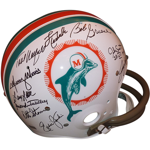 Norm Evans autographed Mini Helmet (Miami Dolphins)