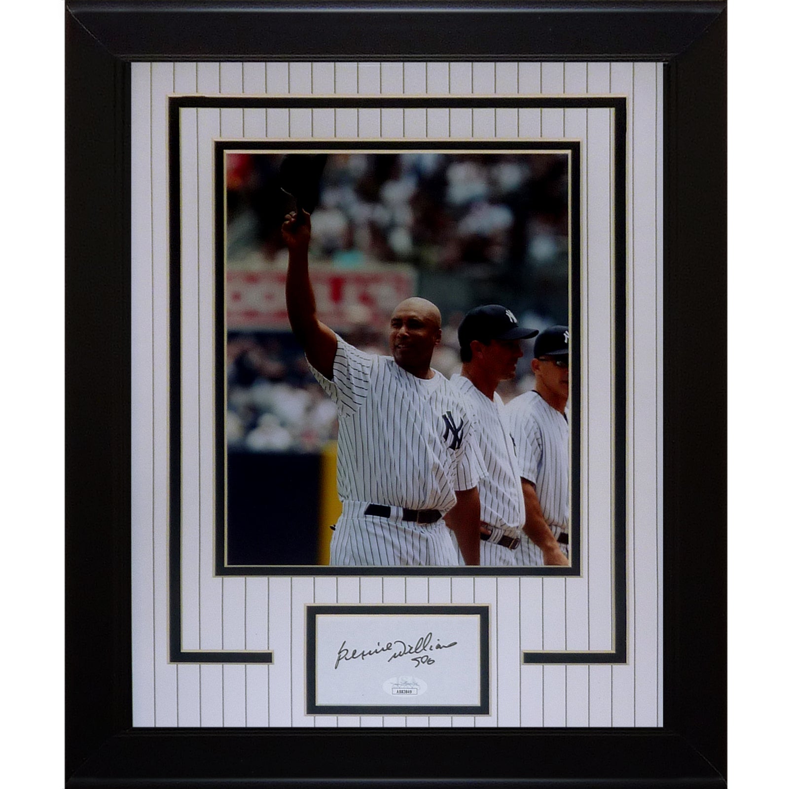 Bernie Williams Autographed New York Yankees Signature Series Frame