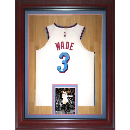 Dwyane Wade Autographed and Framed Miami Heat Jersey