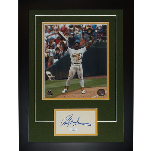 Rickey Henderson Autographed Signed Framed Oakland A's -  Sweden
