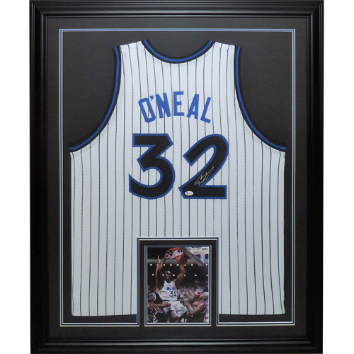Orlando Magic Shaquille Shaq O'Neal Autographed Blue Jersey Signed
