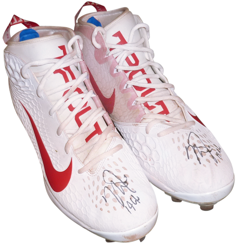 Mike Trout Autographed 2019 MVP Season Game Used Cleats - Both