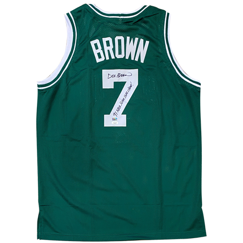 Dee Brown Signed Jersey Inscribed 91 NBA Slam Dunk Champ! (PSA