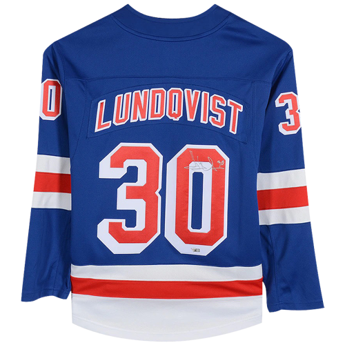 Henrik Lundqvist Autographed Rangers Jersey