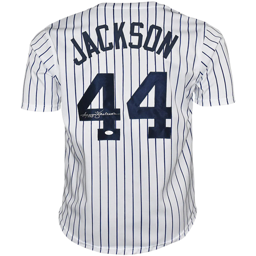 Reggie Jackson Autographed New York (Grey #44) Custom Jersey - JSA – Palm  Beach Autographs LLC