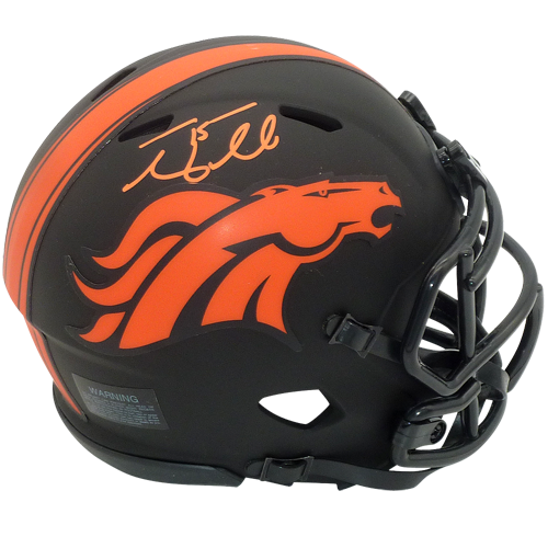 Tim Tebow Autographed Denver Broncos (ECLIPSE Alternate) Mini Helmet -  Tebow Holo