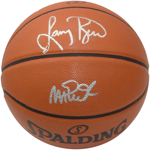 Magic Johnson & Larry Bird Dual Signed Basketball for Sale in San