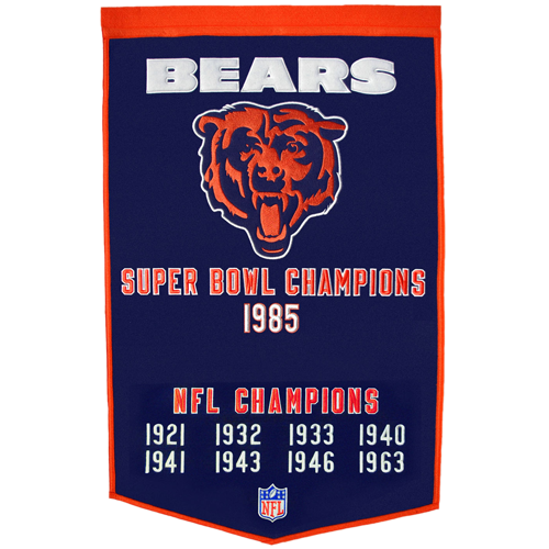 Chicago Bears Super Bowl Championship Dynasty Banner – Palm Beach