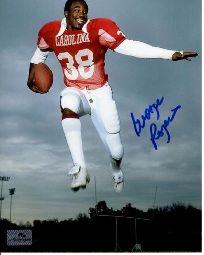 Autographed GEORGE ROGERS 8X10 New Orleans Saints photo - Main