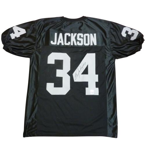 Bo Jackson Autographed Oakland Raiders (Black #34) Deluxe Framed Jerse –  Palm Beach Autographs LLC