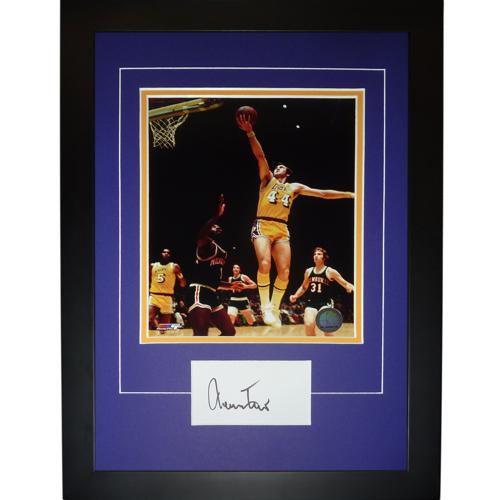 Jerry West Autographed Los Angeles Lakers (Yellow #44) Deluxe Framed J –  Palm Beach Autographs LLC