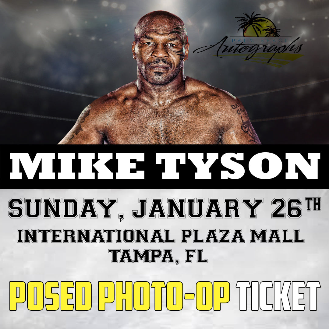 MIKE TYSON PHOTO OP TICKET - Tampa In-Store Public Signing - January 26th, 2025 - NOT ELIGIBLE FOR DISCOUNTS OR COUPONS