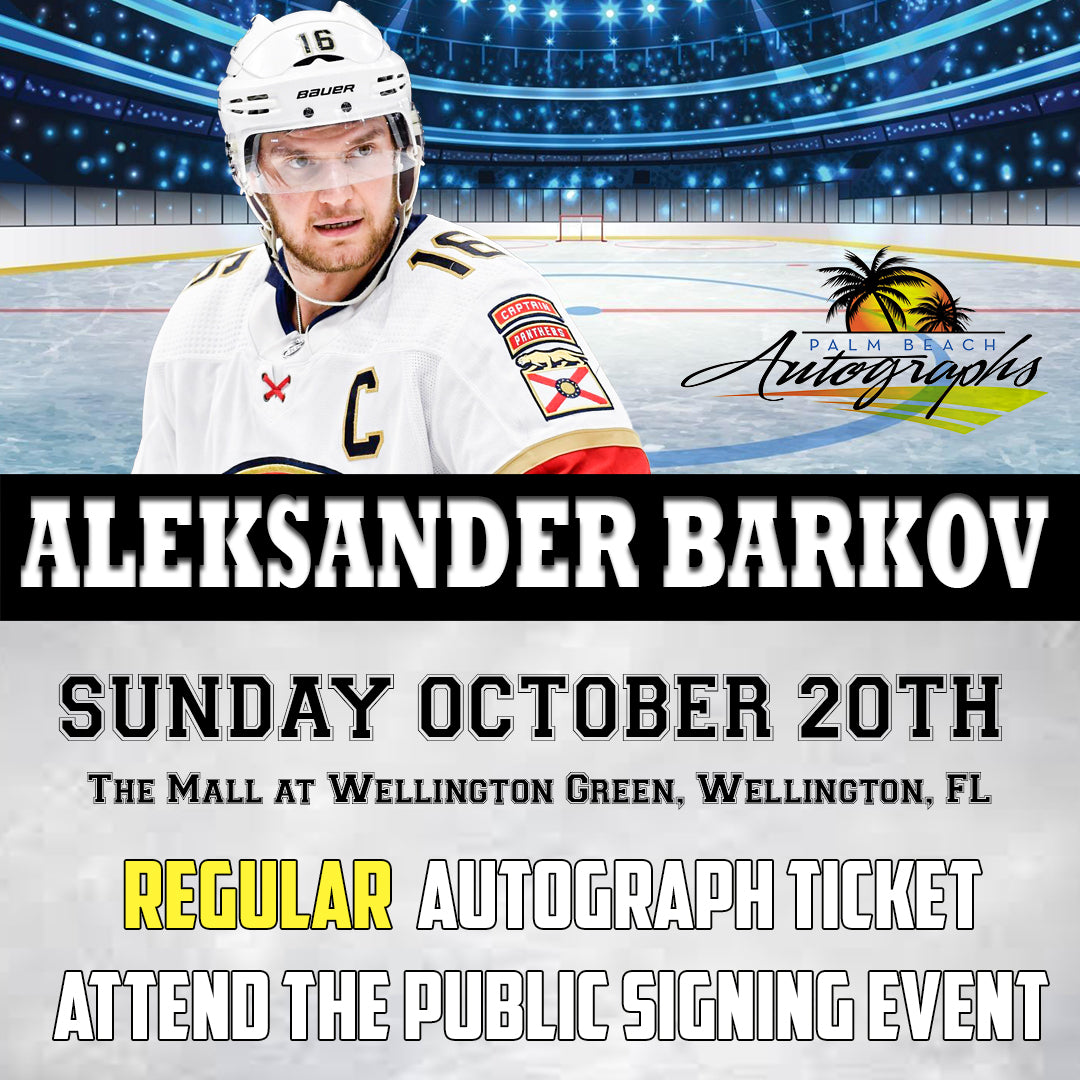 ALEKSANDER BARKOV REGULAR AUTOGRAPH - Wellington In-Store Public Signing - October 20th, 2024