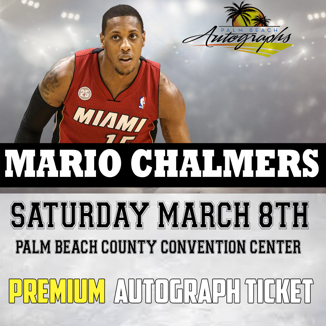 Mario Chalmers AUTOGRAPH EVENT - Palm Beach Card Show Public Signing - March 8th, 2025