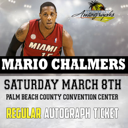 Mario Chalmers AUTOGRAPH EVENT - Palm Beach Card Show Public Signing - March 8th, 2025