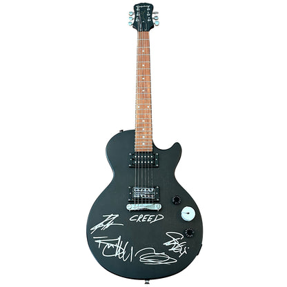 Creed Band Autographed Black Epiphone Electric Guitar - JSA