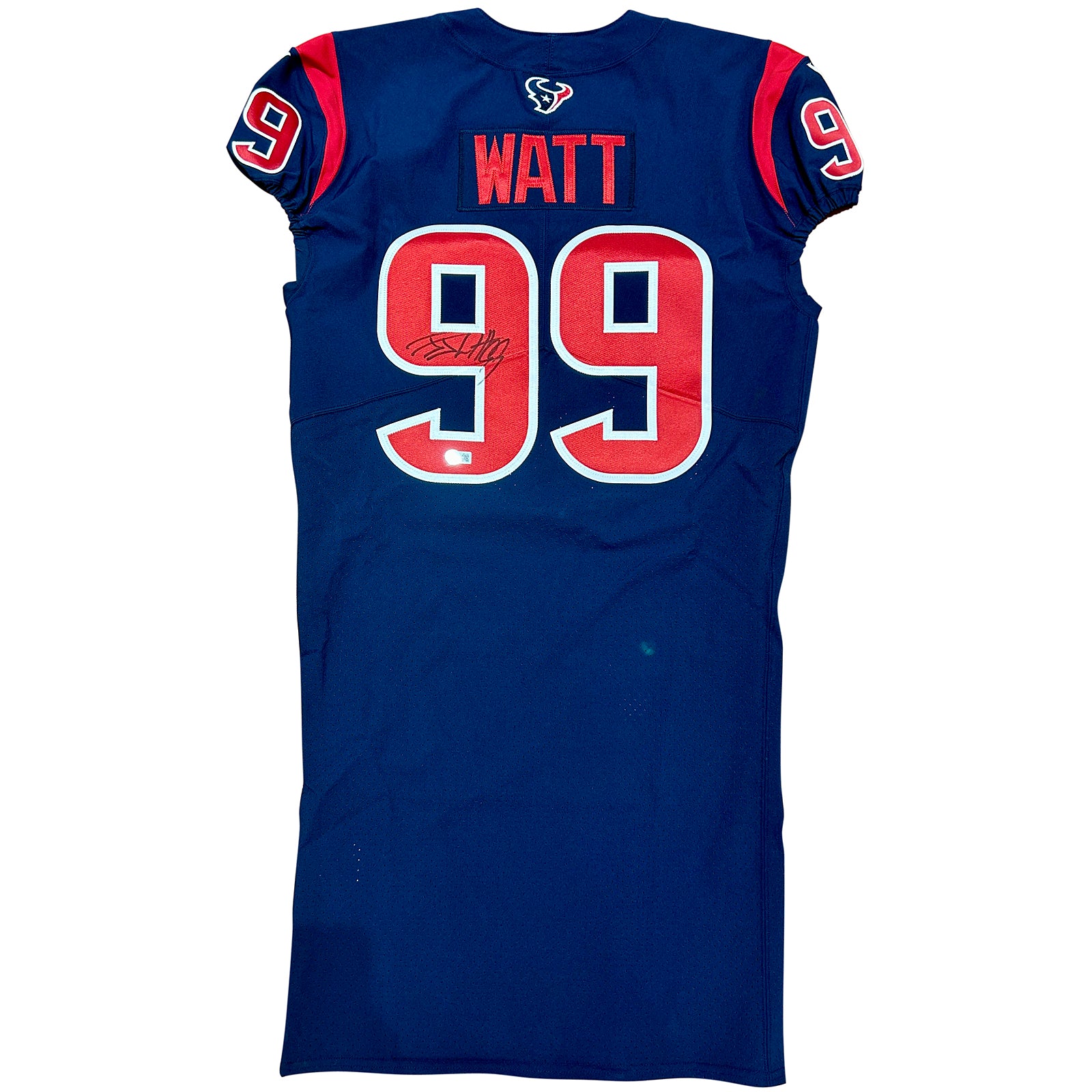 JJ Watt Autographed Authentic Houston Texans Game Issued Jersey - Texans LOA - Beckett