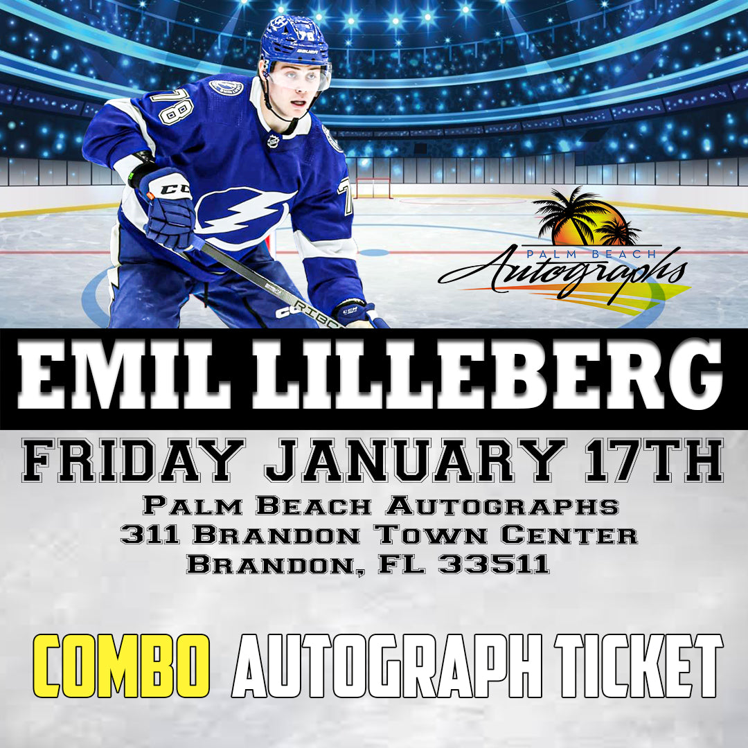 EMIL LILLEBERG COMBO TICKET - Brandon In-Store Public Signing - January 17th, 2025 - NOT ELIGIBLE FOR DISCOUNTS OR COUPONS - YOU MUST SELECT AN OPTION OR YOUR ORDER WILL BE CANCELLED