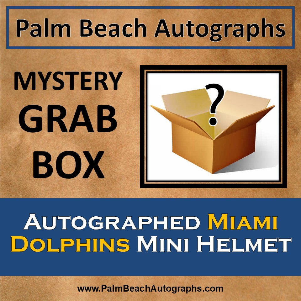 MYSTERY GRAB BOX - Autographed Dolphins Mini Helmet