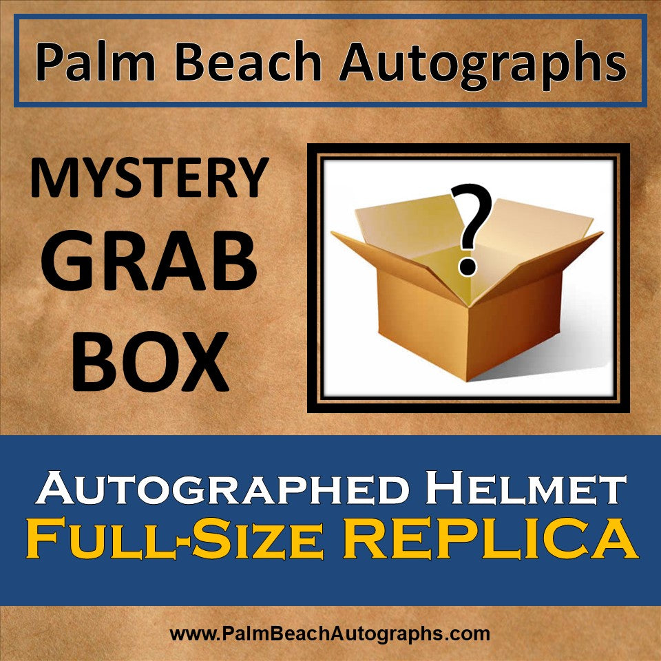 MYSTERY GRAB BOX - Autographed NFL Full-Size Replica Helmet