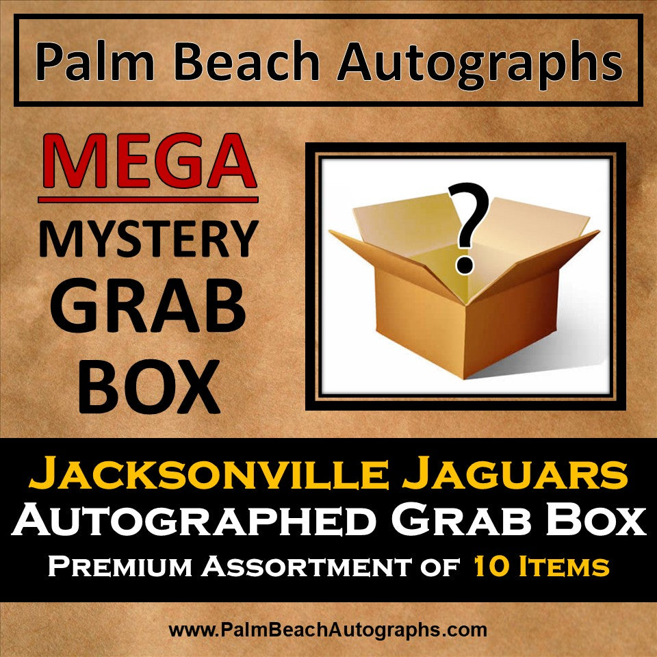 MYSTERY MEGA GRAB BOX - Autographed Jacksonville Jaguars Premium Assortment of 10 items