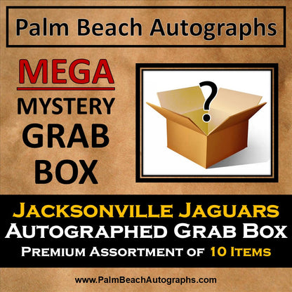 MYSTERY MEGA GRAB BOX - Autographed Jacksonville Jaguars Premium Assortment of 10 items