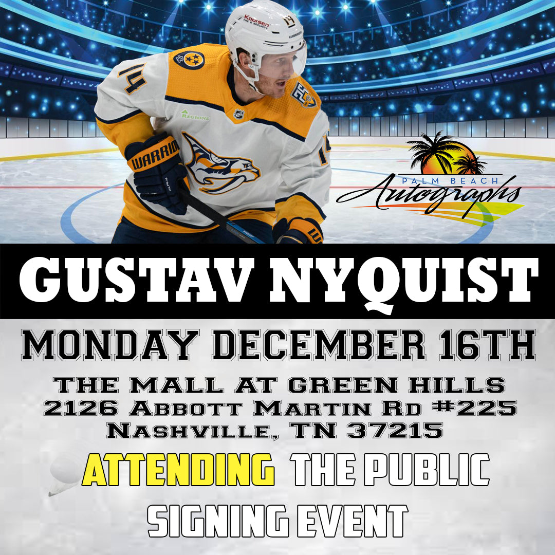 GUSTAV NYQUIST AUTOGRAPH EVENT- Nashville In-Store Public Signing - December 16th, 2024