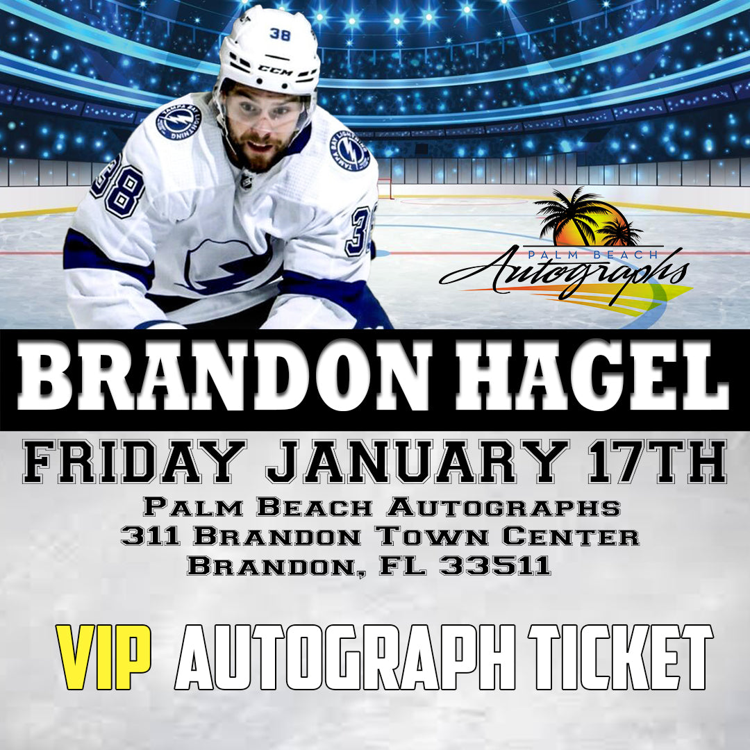 BRANDON HAGEL VIP TICKET - Brandon In-Store Public Signing - January 17th, 2025 - NOT ELIGIBLE FOR DISCOUNTS OR COUPONS - YOU MUST SELECT AN OPTION OR YOUR ORDER WILL BE CANCELLED