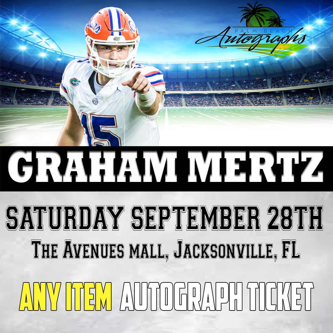 GRAHAM MERTZ AUTOGRAPH TICKET - Jacksonville In-Store Public Signing - September 28th, 2024