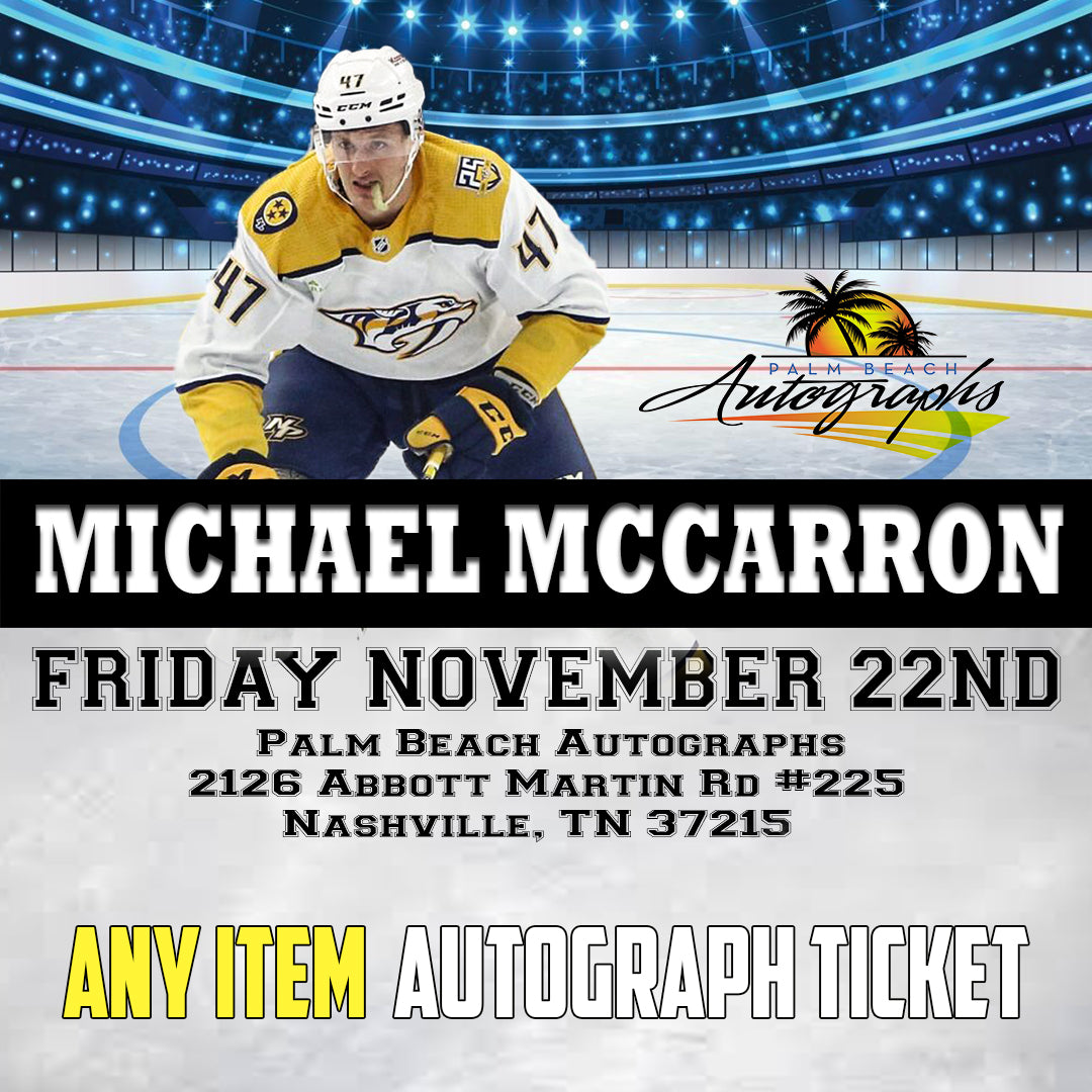 MICHAEL McCARRON ANY ITEM TICKET - Nashville In-Store Public Signing - November 22nd, 2024 - NOT ELIGIBLE FOR DISCOUNTS OR COUPONS - YOU MUST SELECT AN OPTION OR YOUR ORDER WILL BE CANCELLED