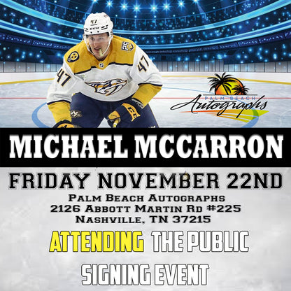 MICHAEL McCARRON AUTOGRAPH - Nashville In-Store Public Signing - November  22nd, 2024