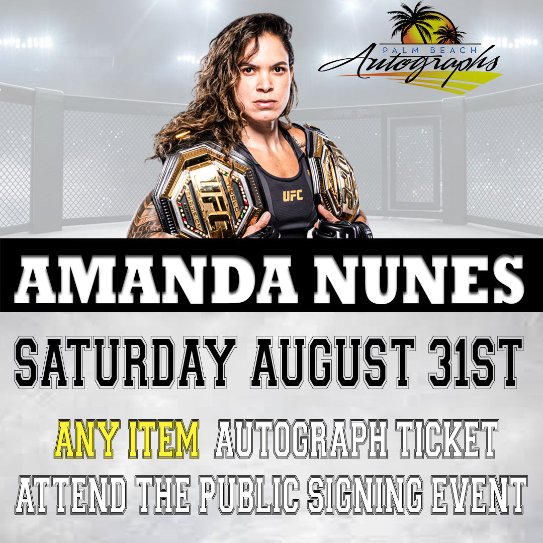 AMANDA NUNES ANY ITEM AUTOGRAPH - Wellington In-Store Public Signing - August 31st, 2024