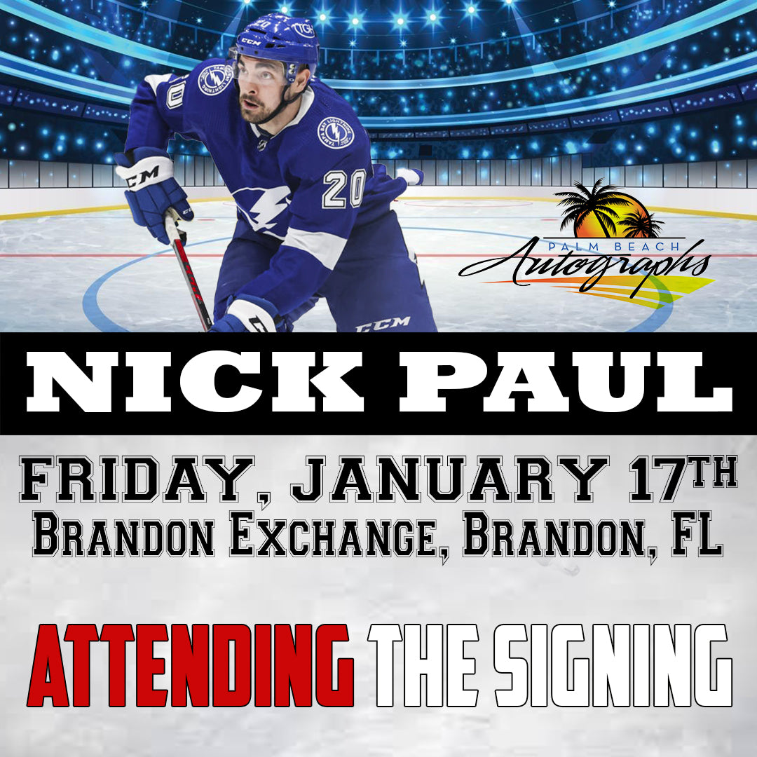 NICK PAUL AUTOGRAPH EVENT - Brandon In-Store Public Signing - January 17th, 2025