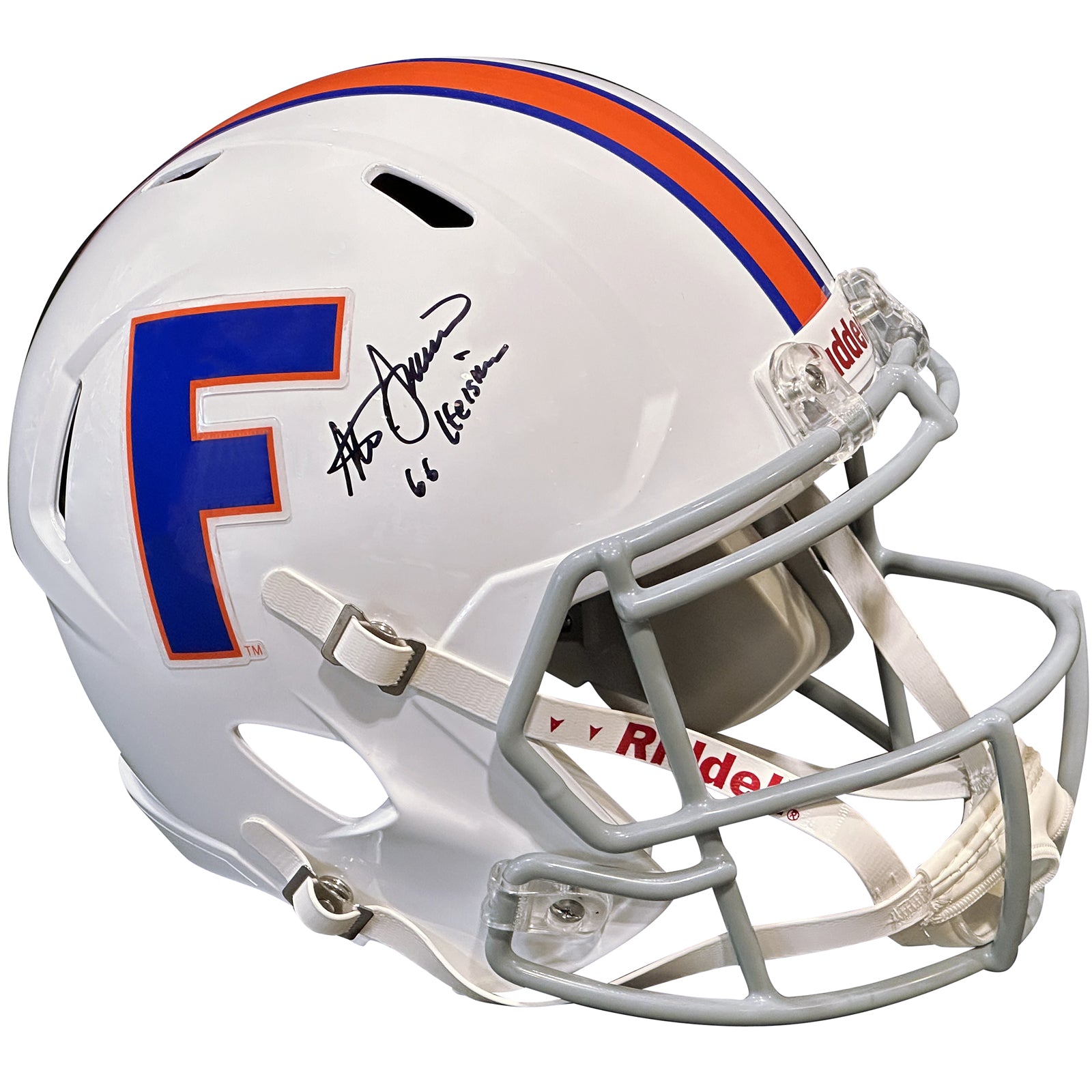 Steve Spurrier Autographed Florida Gators (Throwback) Deluxe Replica Helmet w/ 